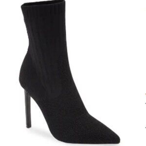 Steve Madden Discreet Stiletto High Heel Sock Ankle Sock Boots - Size 8.5